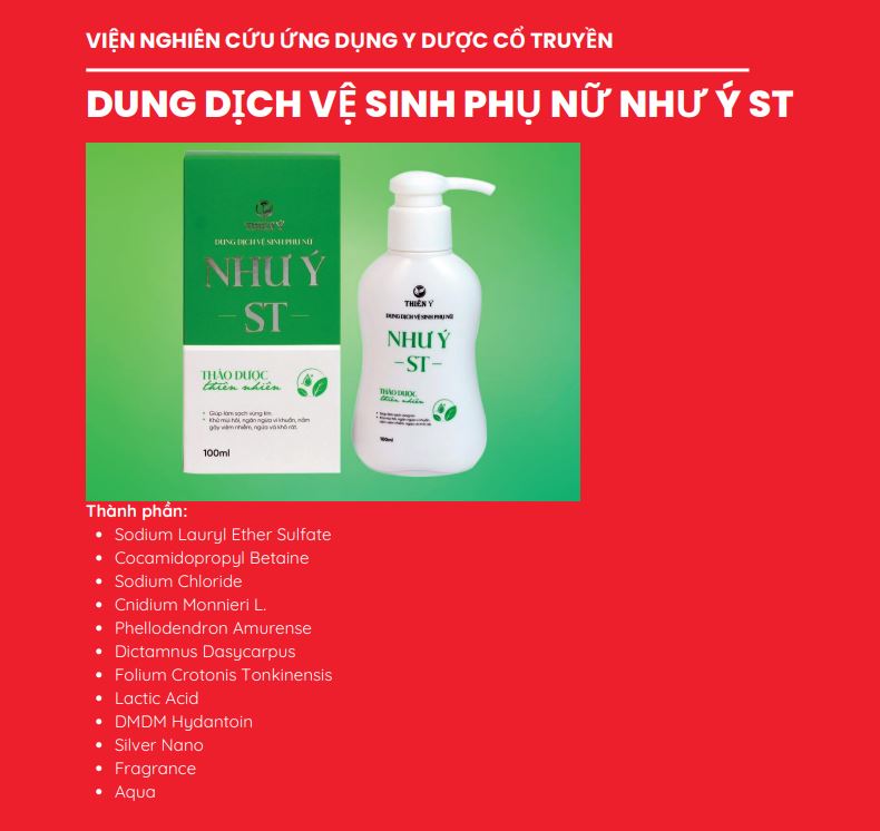 Dung dịch vệ sinh phụ nữ ST