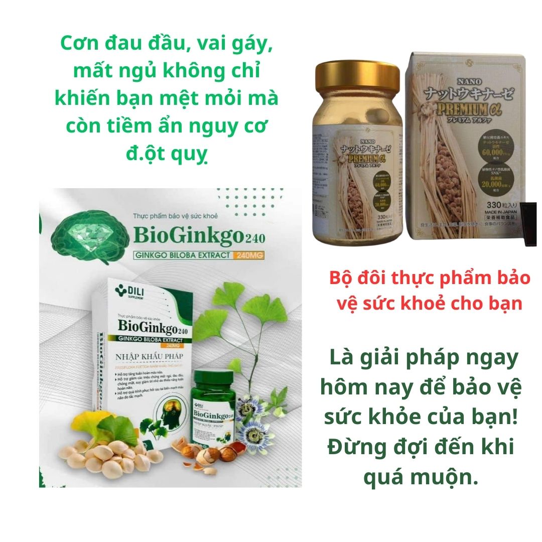 Hỗ trợ giảm Mất ngủ, Đau đầu, vai gáy, tê bì, tai biến đột quỵ